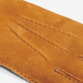 Beatrice - Italian suede leather gloves with luxurious natural sheep fur lining 5