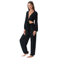 Black Daydreamer Top + Harem Pants Set 4