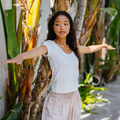 Pearl Full Length Yin Scoop Neck Top 7