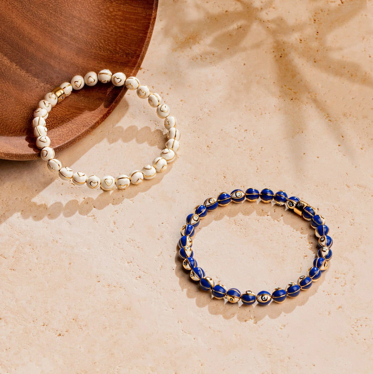 Heavenly Spirit Navy Enamel Evil Eye Charm Bracelet