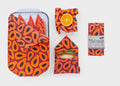 Beeswax Food Wrap - Purple Papaya Print 9