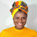 Duma Mbili African Print Bonnet wrap 2