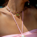 Violet Necklace in Citrus 2