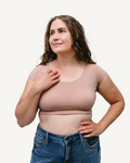 Elegant Basic Cap Sleeve Halftee 4