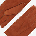 Tommaso - Italian suede leather gloves with luxurious natural sheep fur lining 6