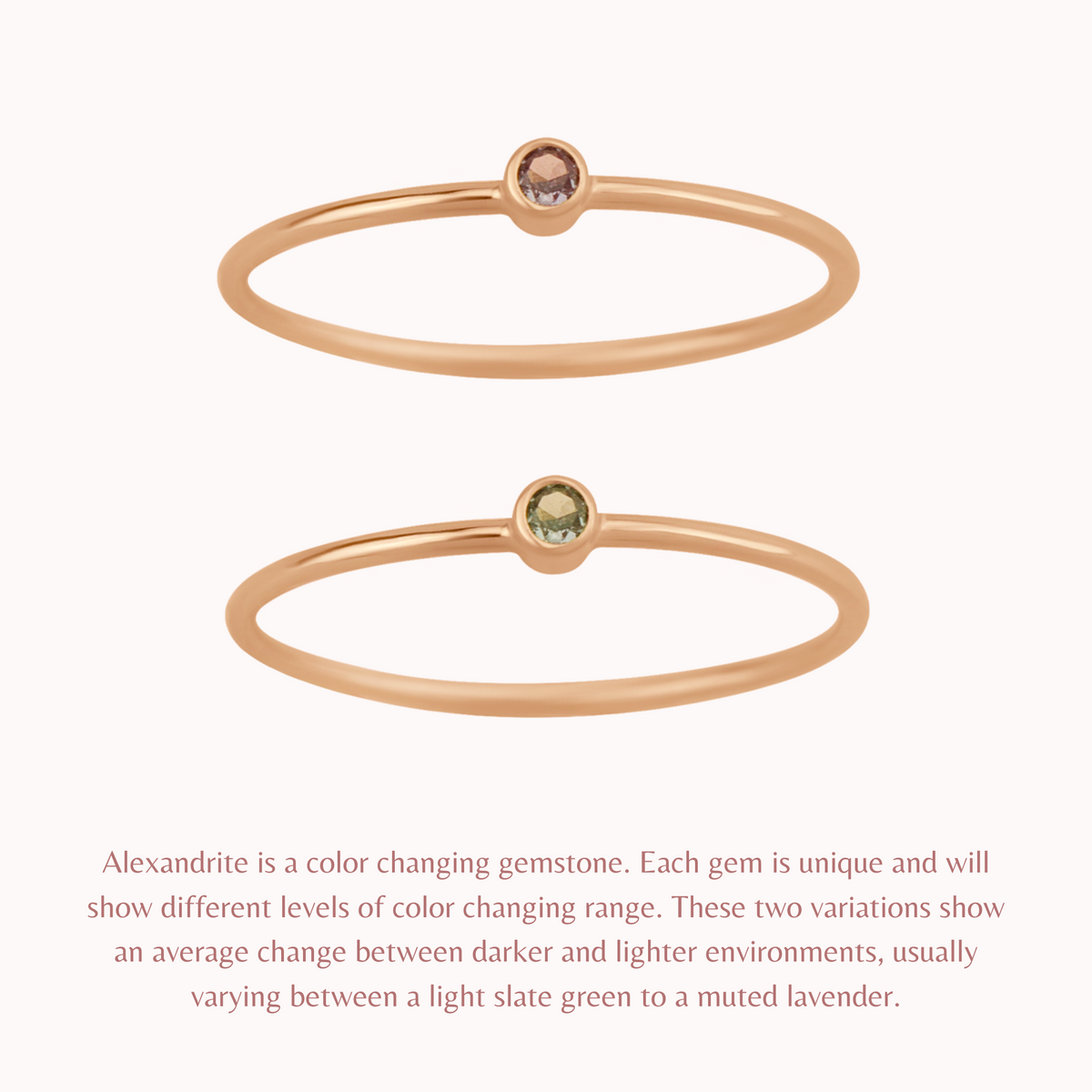 Tiny June Birthstone Ring ∙ Alexandrite