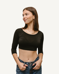 Elegant 3/4 Sleeve Halftee 6