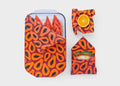 Beeswax Food Wrap - Purple Papaya Print 1