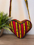 Diva Kente Heart Shaped Crossbody Bag 2