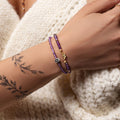 Spiritual Transformation Amethyst Butterfly Charm Bracelet 3