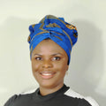 Duma Mbili African Print Bonnet wrap 5