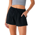 Black Cotton Cabana Shorts 1