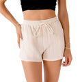 Cream Cotton Cabana Shorts 1