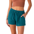 Verdigris Cotton Cabana Shorts 1