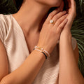Visualize Light Moon Hematite Moonstone Luck Bracelet 2