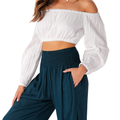 Deep Teal Harem Pants 4