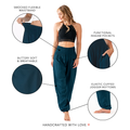 Deep Teal Harem Pants 4