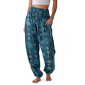Cosmic Teal Harem Pants 1