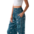 Cosmic Teal Harem Pants 7