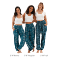 Cosmic Teal Harem Pants 8
