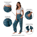 Cosmic Teal Harem Pants 4