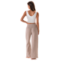 Stone Wide Leg Cotton Pants 5