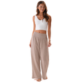 Stone Wide Leg Cotton Pants 7