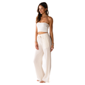 Cream Cotton Cabana Pants 4