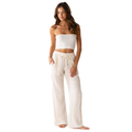 Cream Cotton Cabana Pants 9