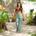 Sage Cotton Cabana Pants 6