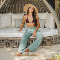Sage Cotton Cabana Pants 2