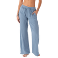 Elemental Blue Cotton Cabana Pants 1