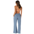 Elemental Blue Cotton Cabana Pants 5