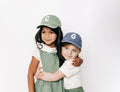 Dusty Blue Letter Baseball Hat 6