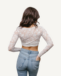 Full Lace Long-Sleeved Halftee 6