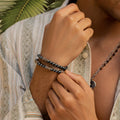 Grounding Force Hematite Macrame Bracelet 2