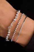 Mom Elongated Crystal Stretch Bracelet 6