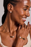 Coffee Bean 'Happiness, Wealth, Health' Engraved Pendant Necklace 2