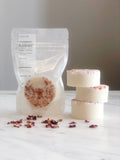 ROSEWATER + HIBISCUS ORGANIC COCO MANGO BUTTER EXFOLIATING SOAP 2