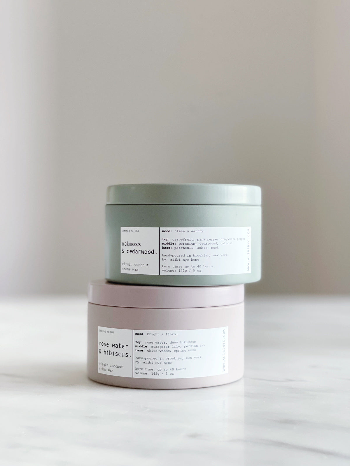 BASILIQUE D’ÉTÉ | SPRING/SUMMER LIMITED EDITION VIRGIN COCONUT CRÈME WAX & WOODEN WICK TRAVEL CANDLE