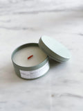 OAKMOSS & CEDARWOOD | VIRGIN COCONUT CRÈME WAX & WOODEN WICK TRAVEL CANDLE 3