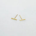 AURORA BAR EARRINGS 14KT YELLOW GOLD 3