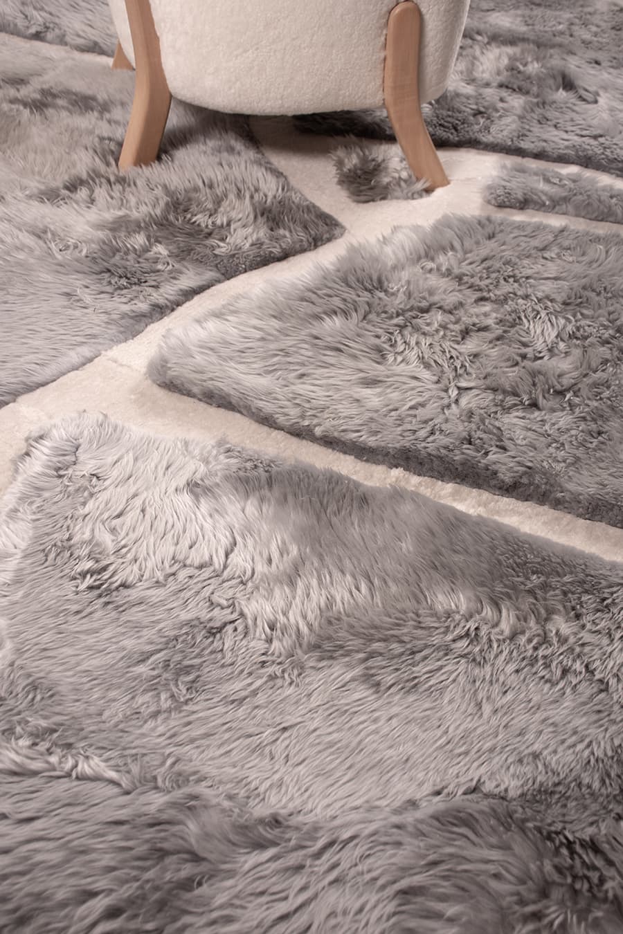 ARMOR High - Low Sheepskin Rug – Sculpted Texture in Custom Sizes – view 5