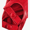 Alessa (red) - Classic Italian lambskin leather driving gloves 4