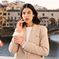 Alessa (pink) - Classic Italian lambskin leather driving gloves 2