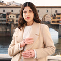 Alessa (pink) - Classic Italian lambskin leather driving gloves 4