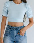 Ruched Sleeve Halftee 10