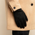 Angelo (black) – Italian suede leather gloves with luxurious cashmere lining 10