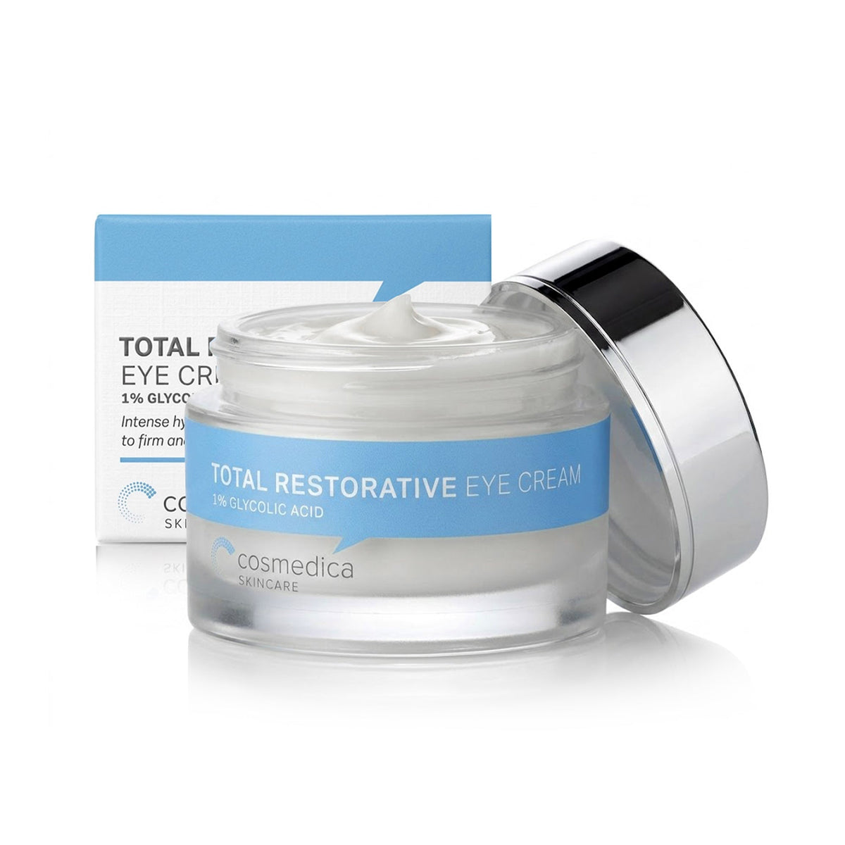 Cosmedica Skincare Eye Cream 0.7 Ounce | Anti-Aging Hydration Eye Cream with Green Tea Caffeine Peptide Complex | Lightweight Non-Greasy Formula for Dark Circles Puffiness Wrinkles Fine Lines