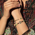 Defensive Trio Jade Stone Evil Eye Bracelet 2